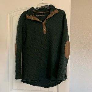 Marley Lilly olive green tunic sweater, size M